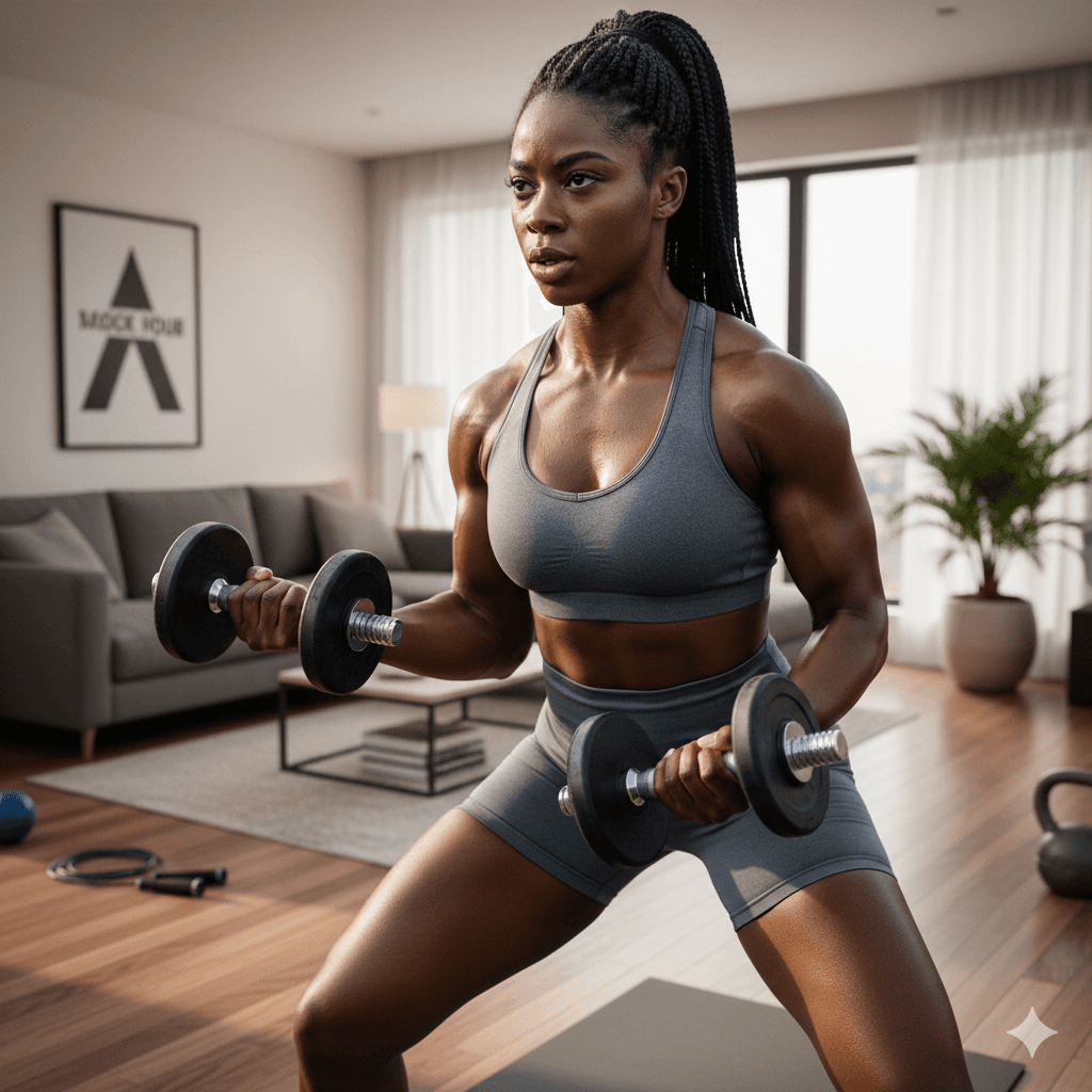 Woman in a state of wellness